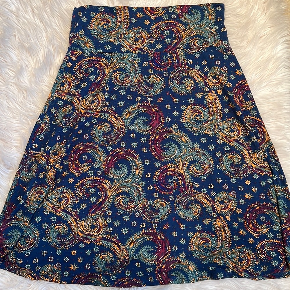 Blue Paisley Lularoe Azure Women's Skirt